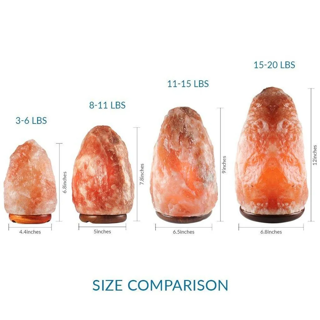 Natural Himalayan Salt Lamp, 8 ~ 11 lbs