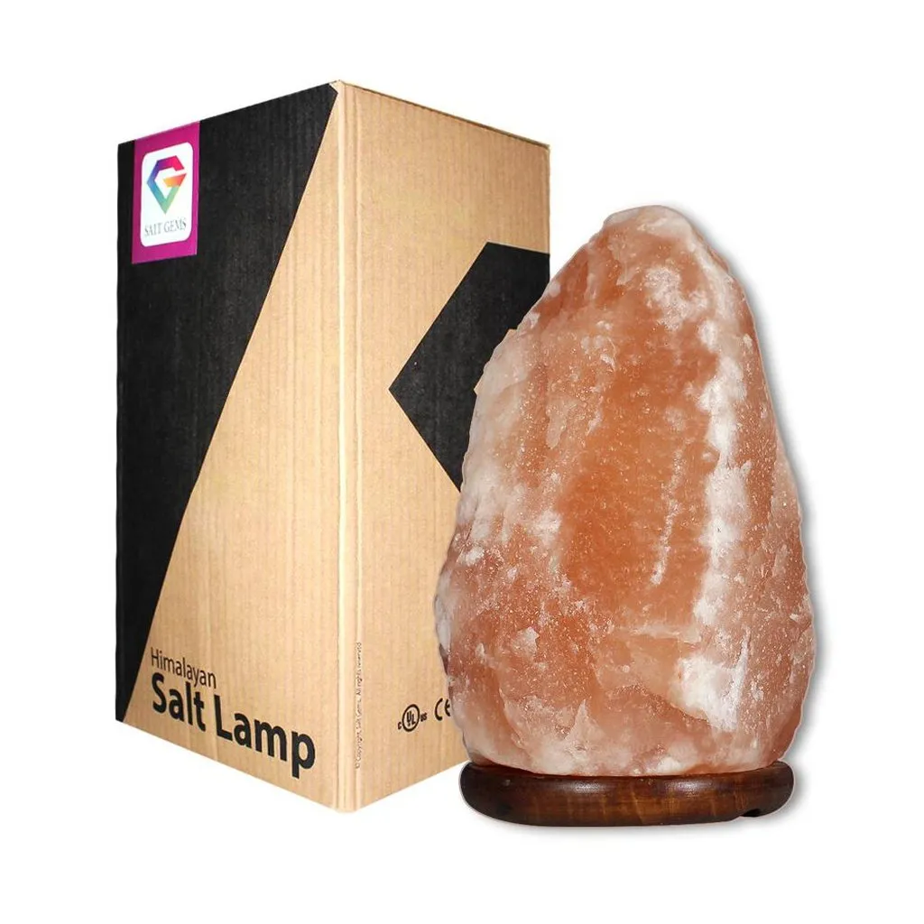 Natural Himalayan Salt Lamp, 8 ~ 11 lbs