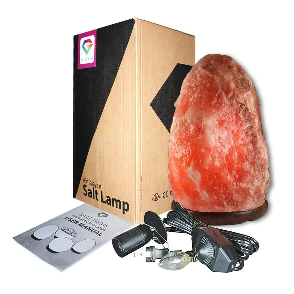 Natural Himalayan Salt Lamp, 8 ~ 11 lbs