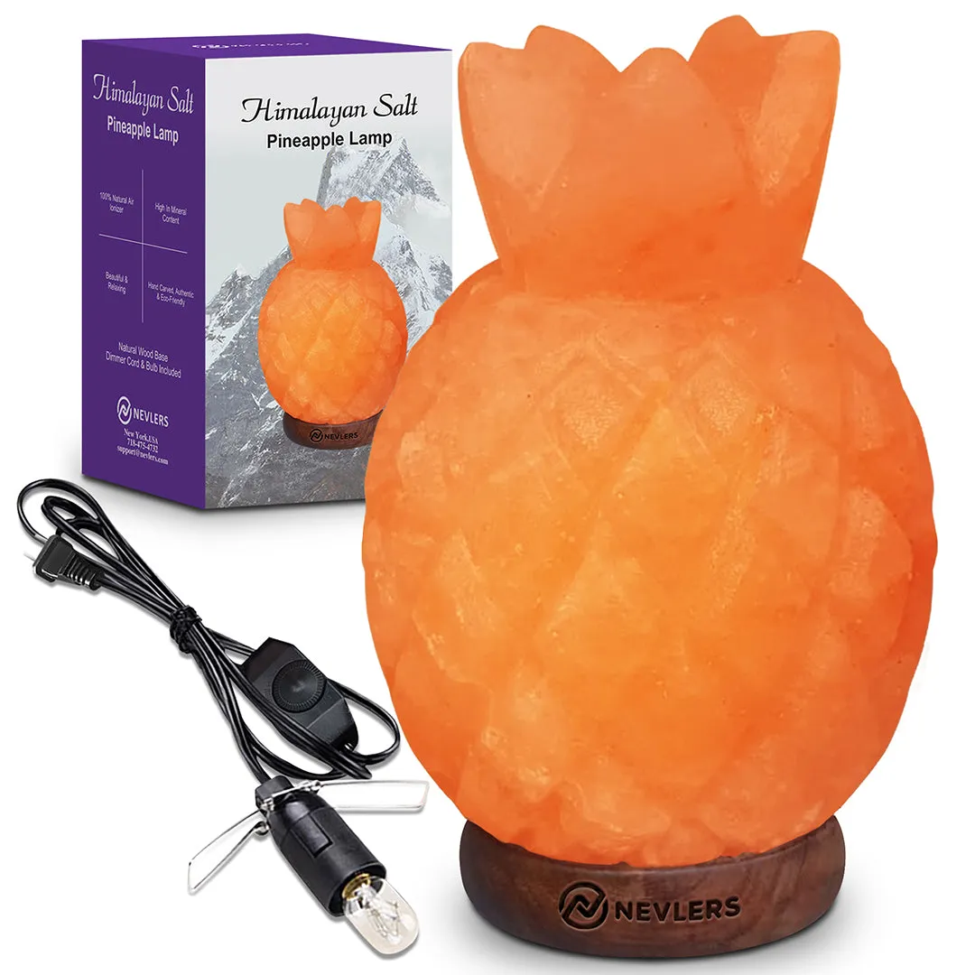 Nevlers Himalayan Salt Lamp - Unique Pineapple Design