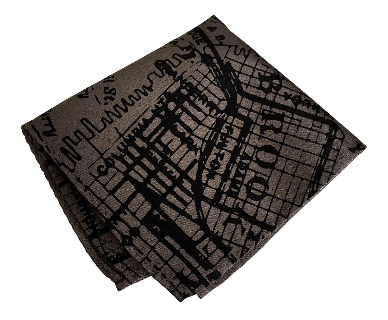 New York City Map Pocket Square