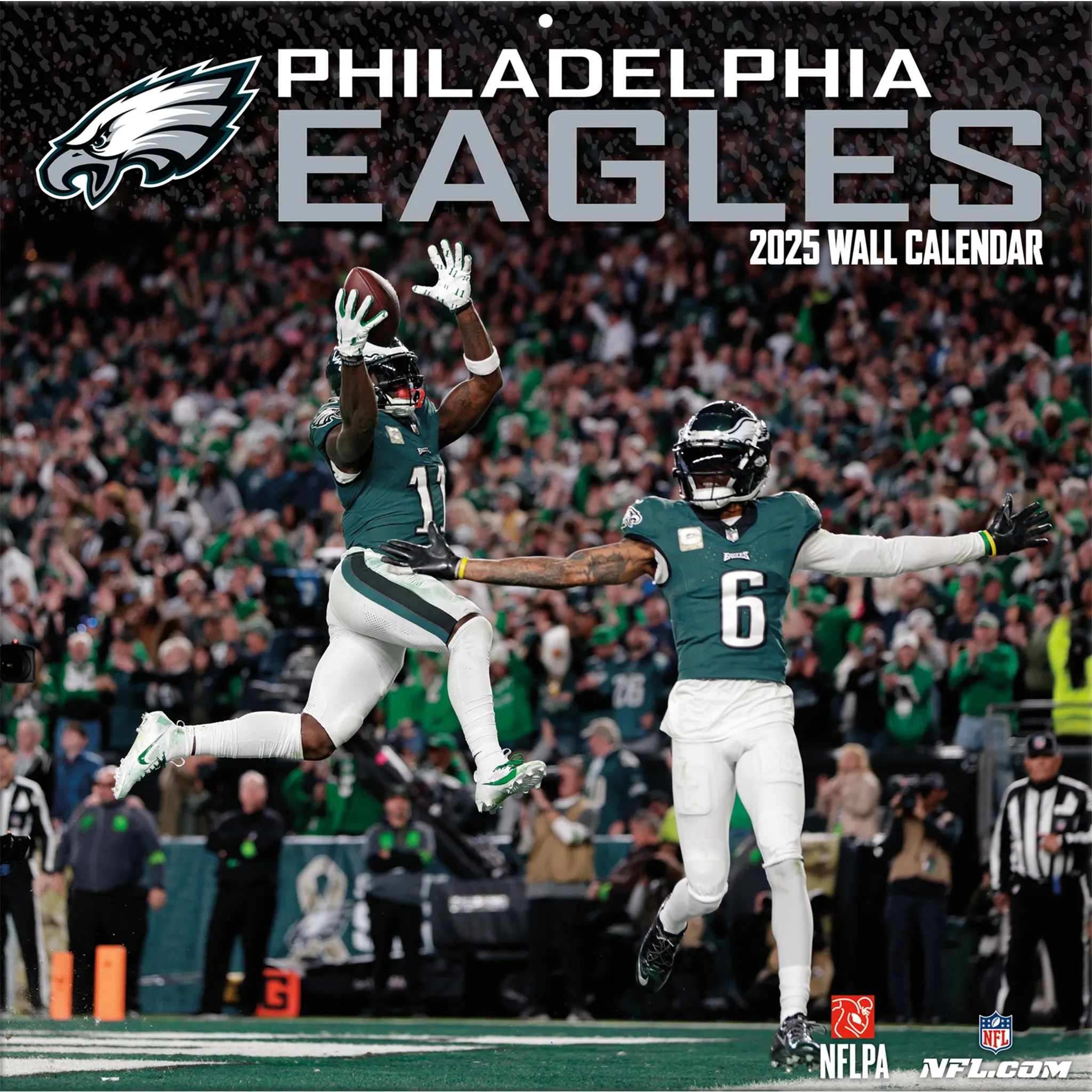 NFL Philadelphia Eagles Wall 2025 Calendar