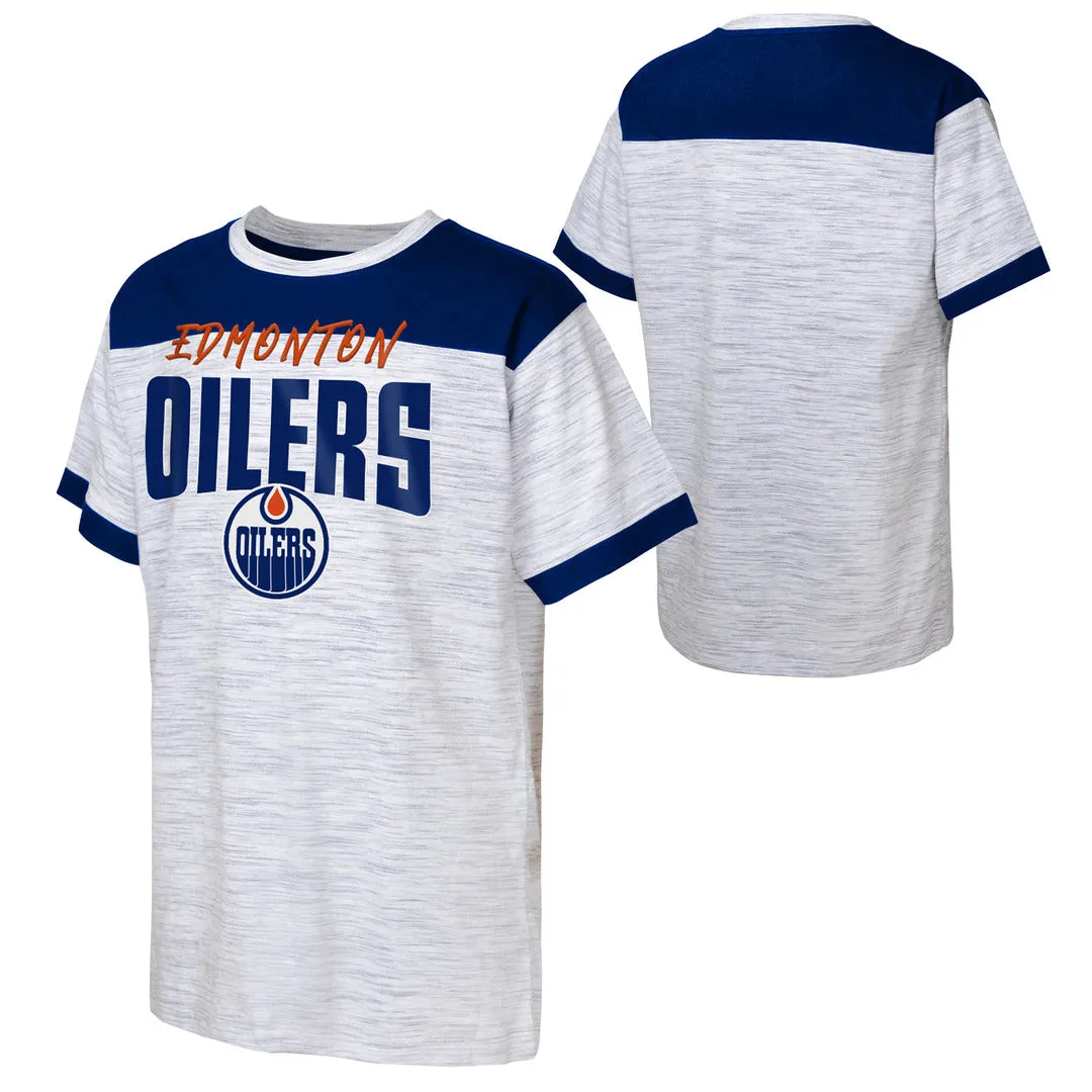 NHL Branded Youth Edmonton Oilers Powerblend T-Shirt