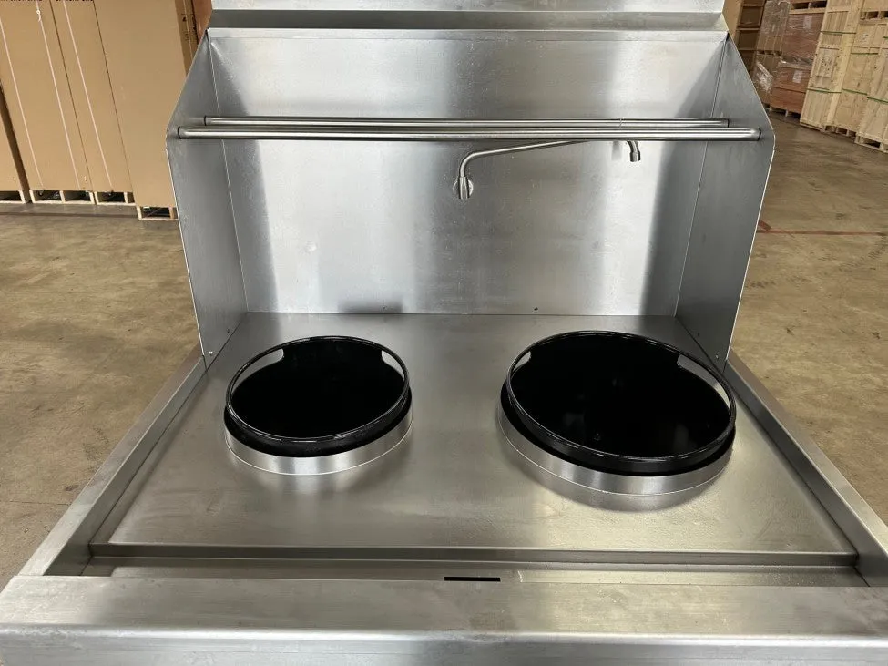 NSF 13 16 in 2 hole Chinese Wok Range With waterfall Natural gas