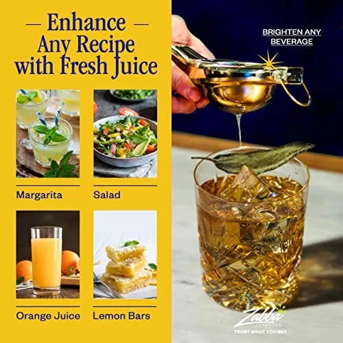 Nuvantee Lemon Squeezer - Large Stainless-Steel Manual Citrus Juicer for Lime Juice & Orange Juice