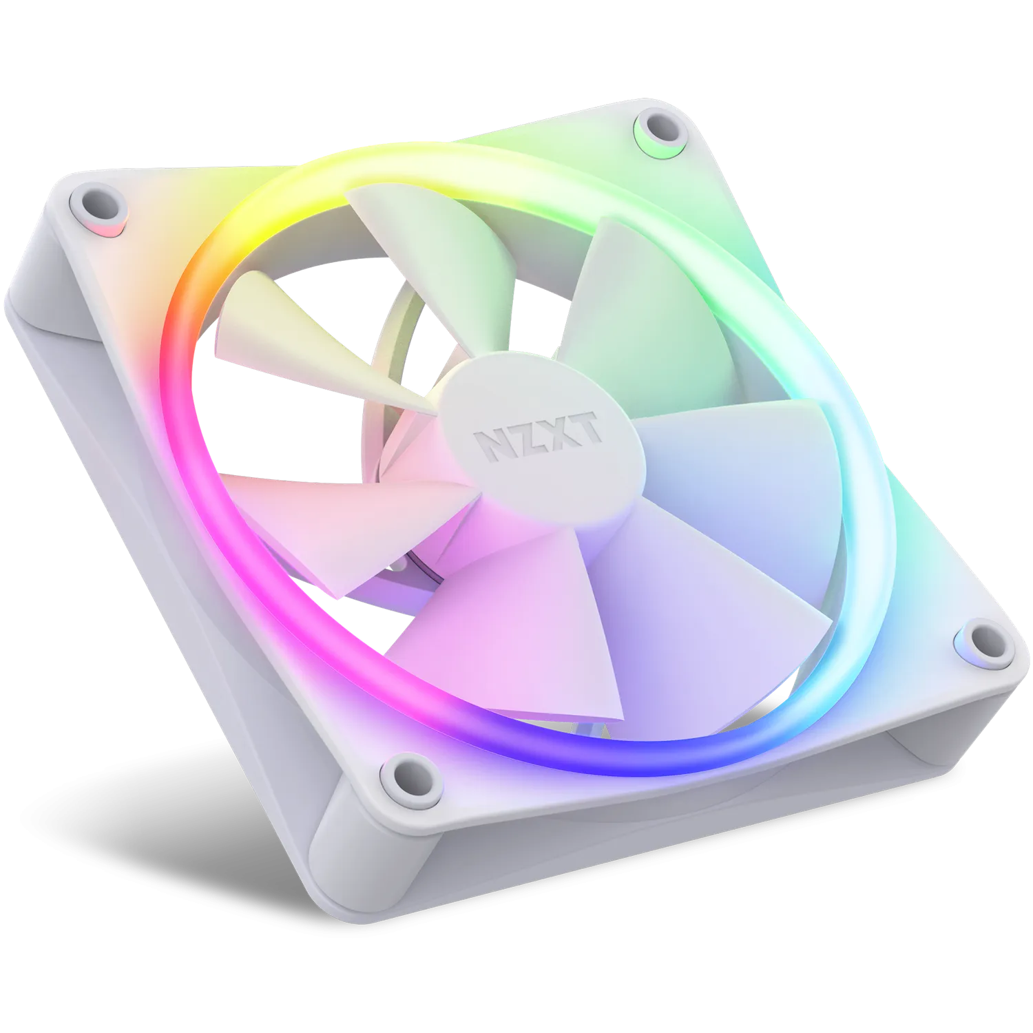 NZXT F120RGB - 120MM RGB HEATSINK FANS - TRIPLE (WHITE) RF-R12TF-W1