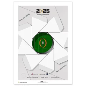 Ohio State Buckeyes 24x36 Limited Edition Mercedes Benz Match Up Print