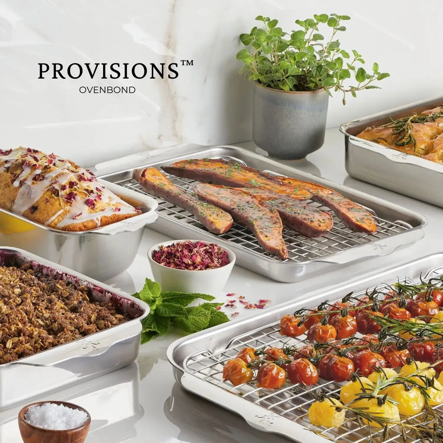 OvenBond Tri-ply Medium Sheet Pan with Rack