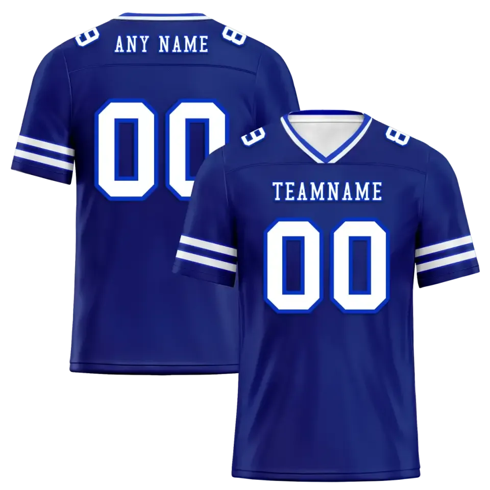 Personalized Trendy Football Jersey, Custom Breathable Fan's Jersey with Print On Demand,Team Jersey Style 81-160