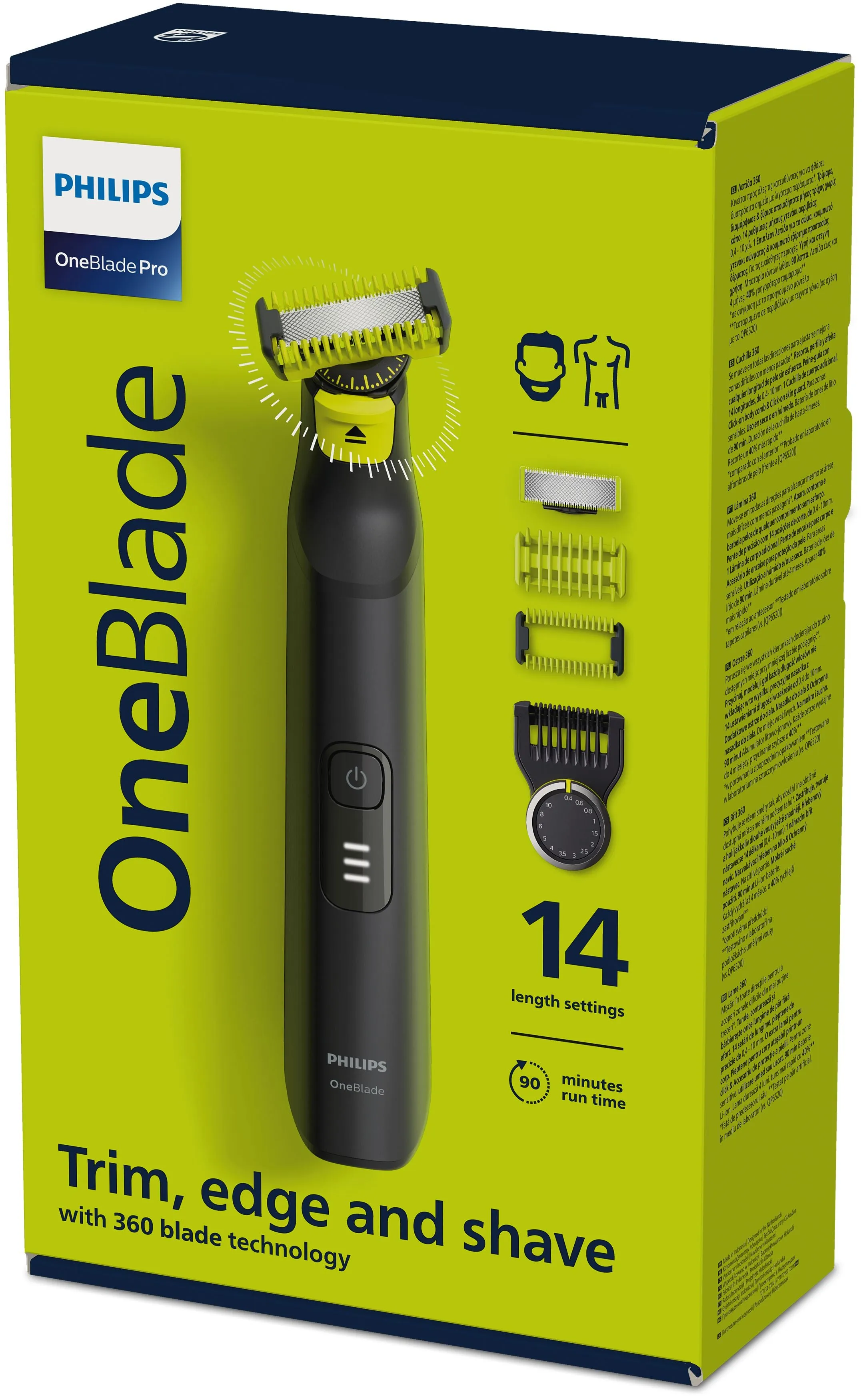 Philips Oneblade Pro Qp6541/15 Beard Trimmer Wet & Dry Black