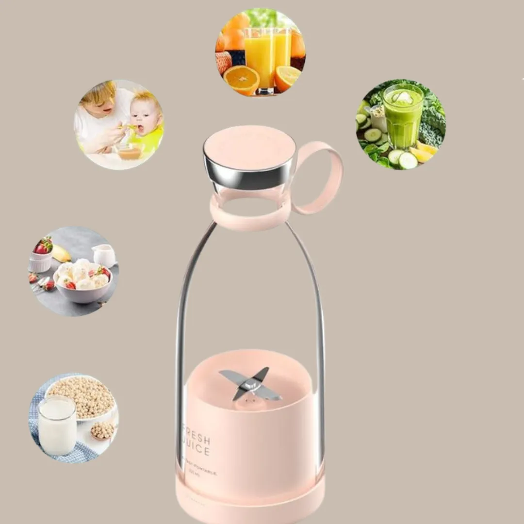 Pink USB Portable Juicers