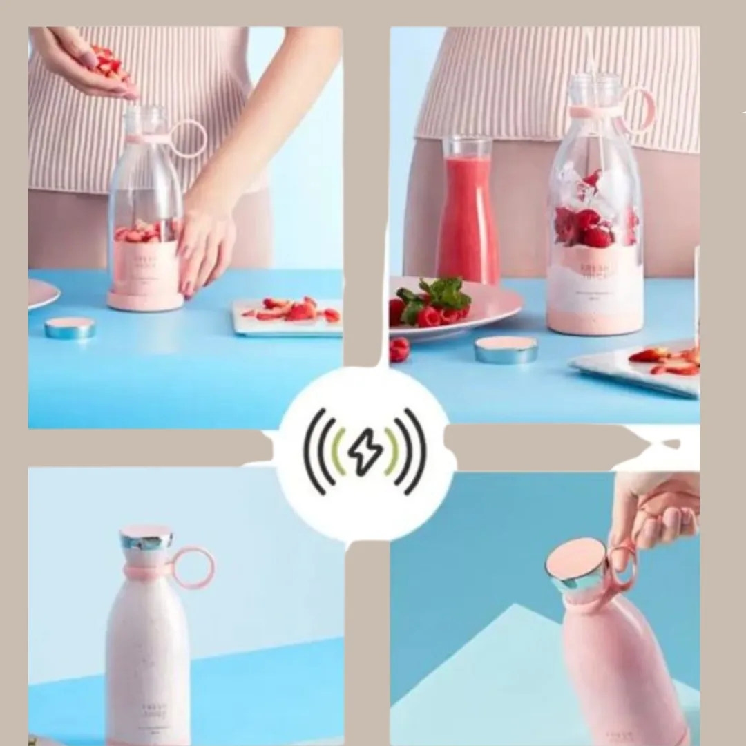 Pink USB Portable Juicers