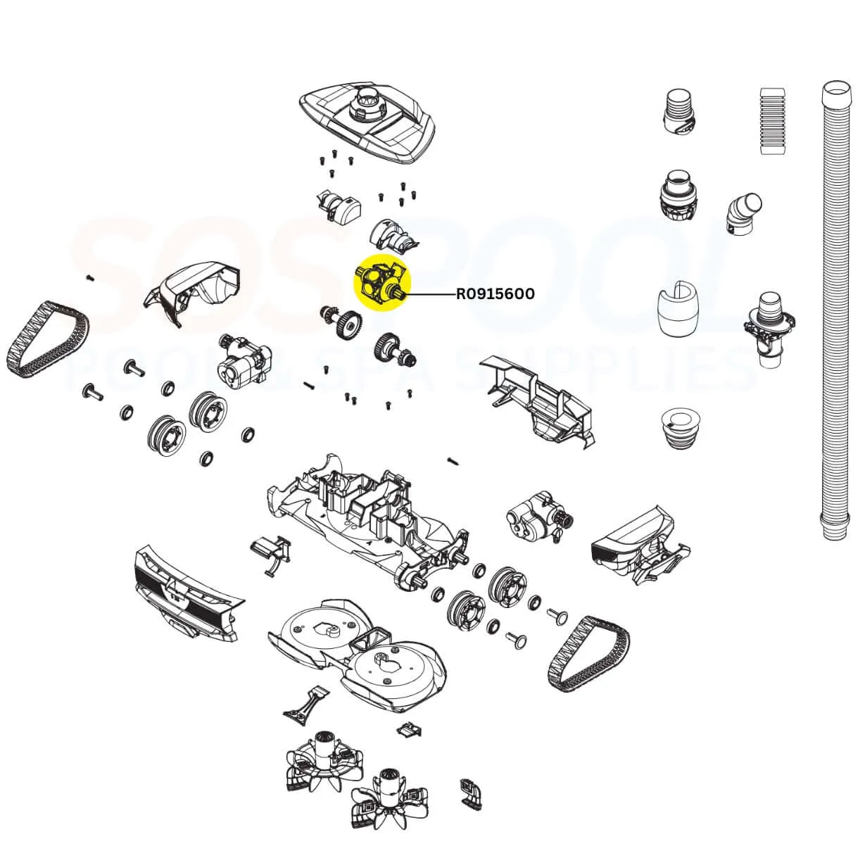 Polaris Engine Assembly For Atlas Cleaners | R0915600