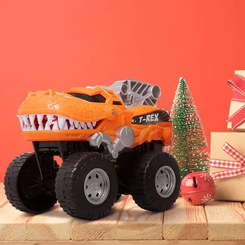 Powerful Dinosaur Monster Truck TRex Battery Powered with Lights and Sounds