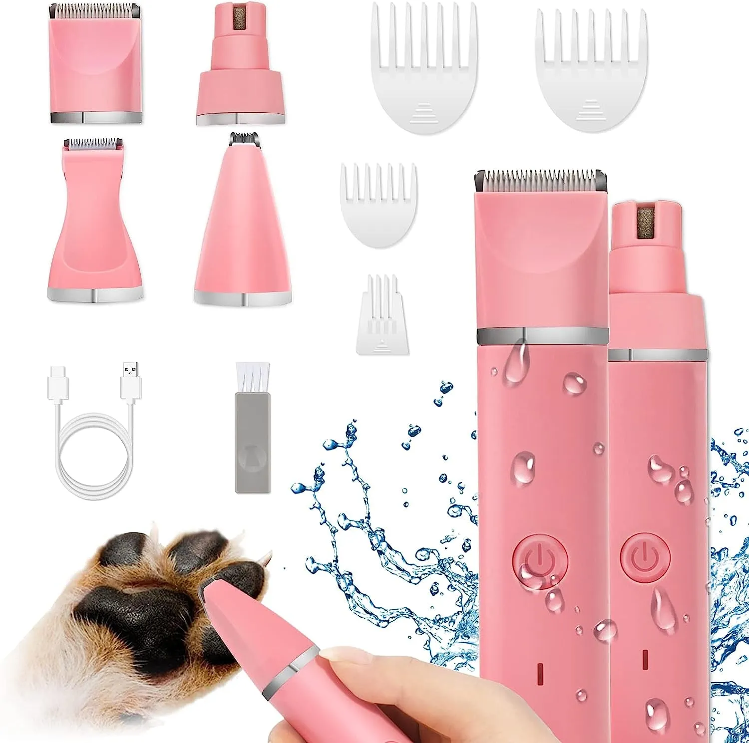 Quiet Rechargeable Pet Grooming Kit