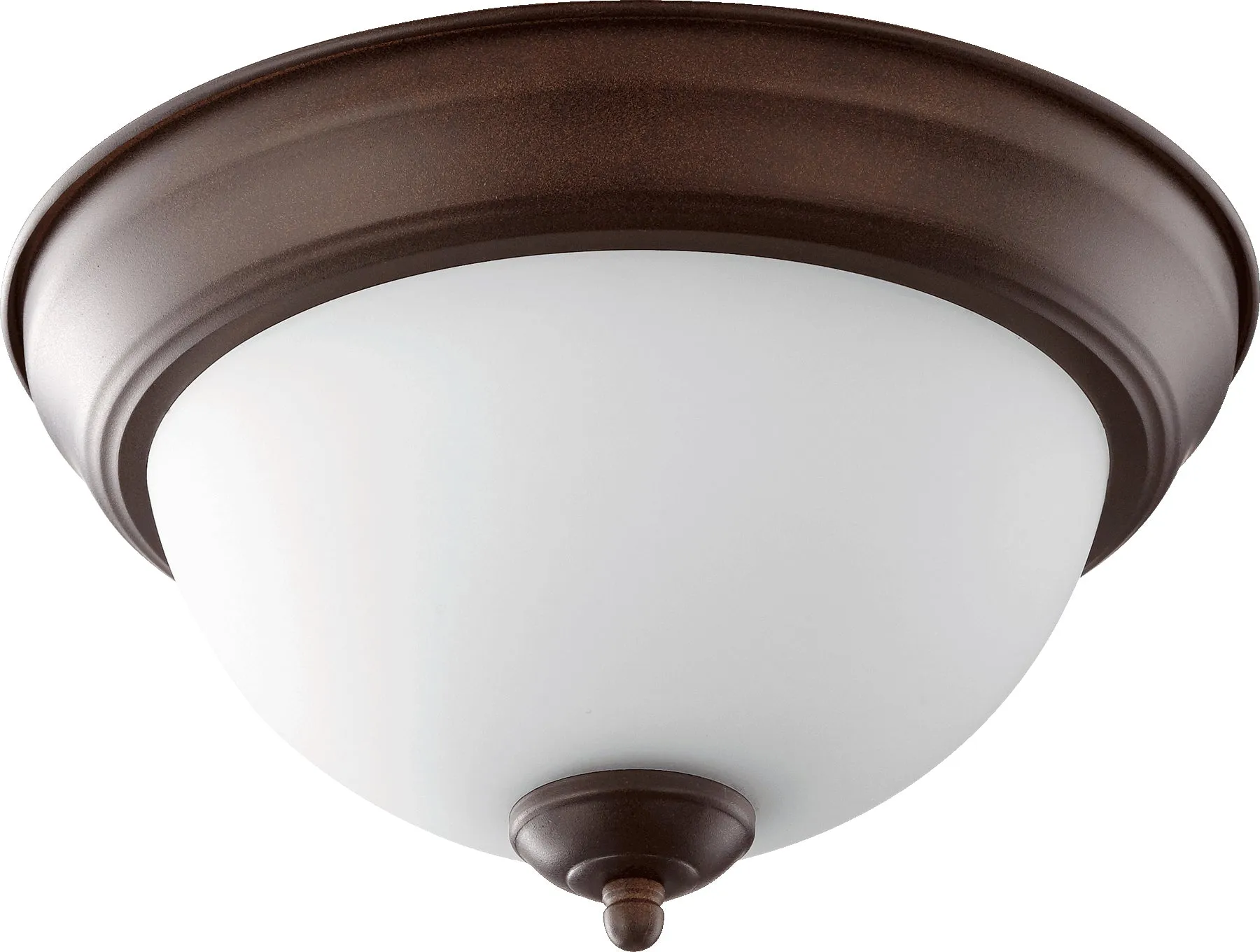 Quorum 3063-11-86 Ceiling Mount - Oiled Bronze W/ Satin Opal