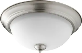 Quorum 3063-15-65 Ceiling Mount - Satin Nickel W/ Satin Opal