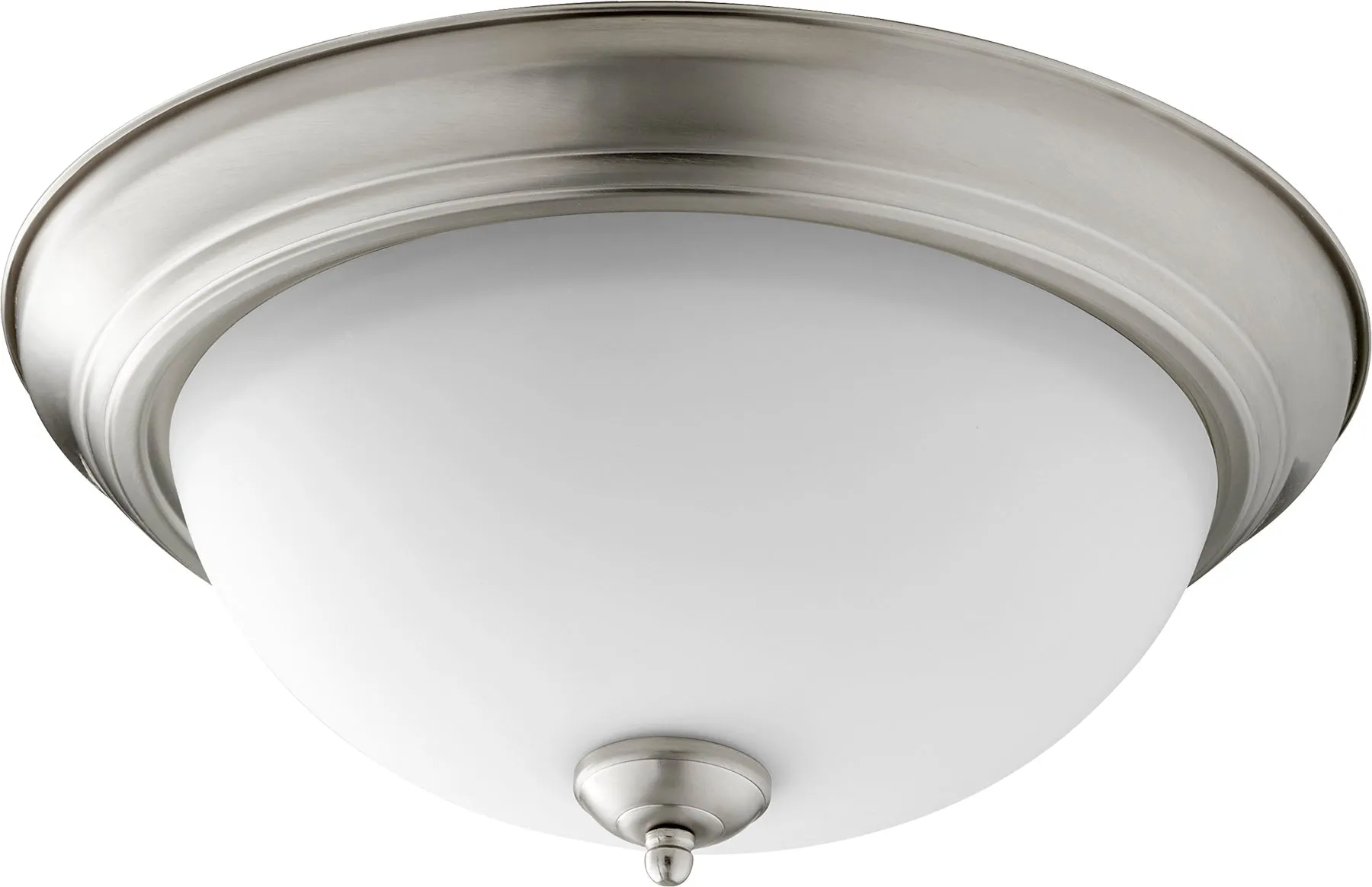 Quorum 3063-15-65 Ceiling Mount - Satin Nickel W/ Satin Opal