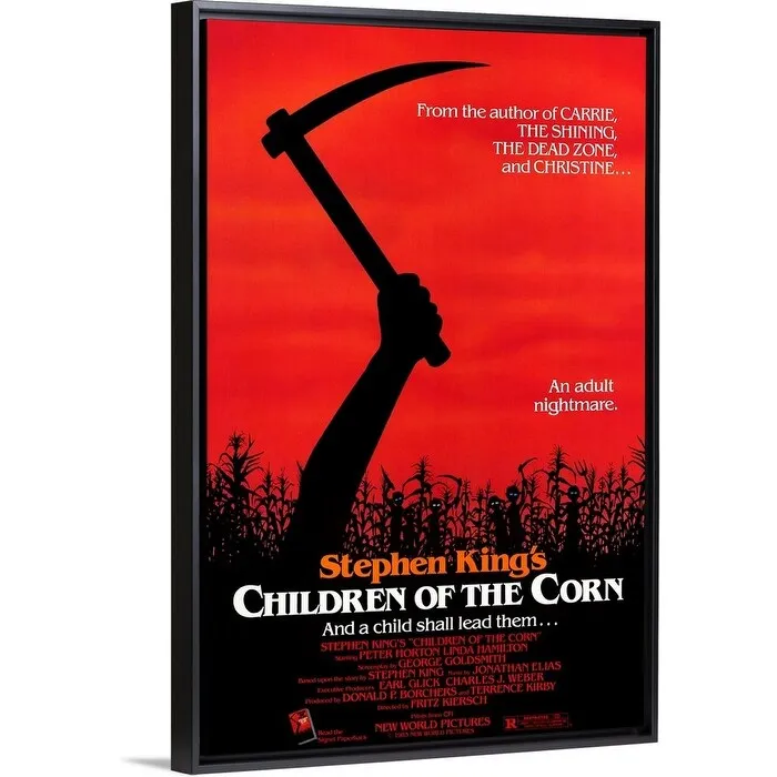 "Children of the Corn (1984)" Black Float Frame Canvas Art