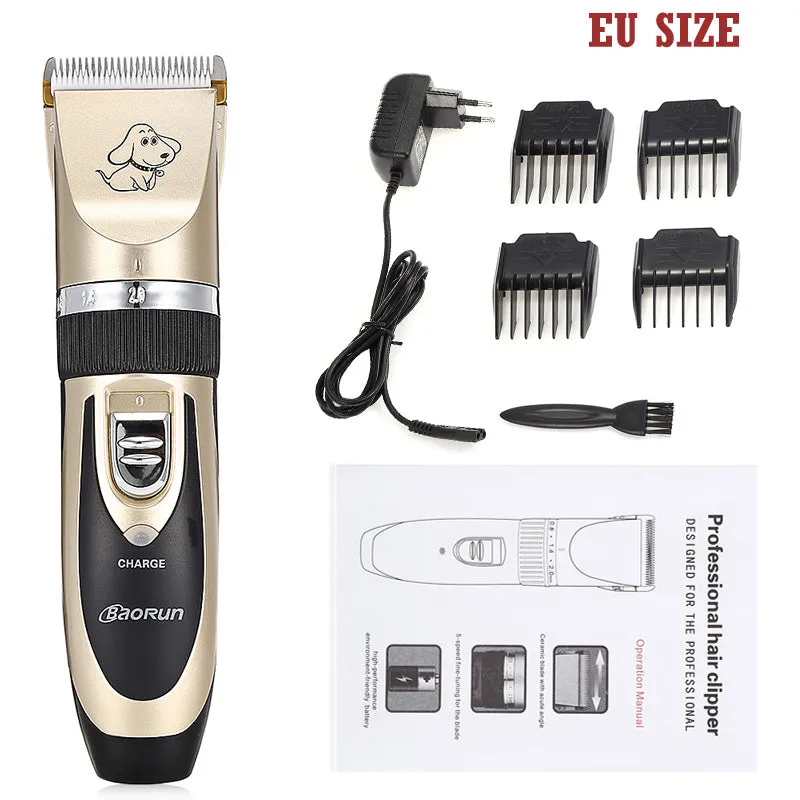 Rechargeable Pet Dog Hair Trimmers Professional Clippers Grooming Tool