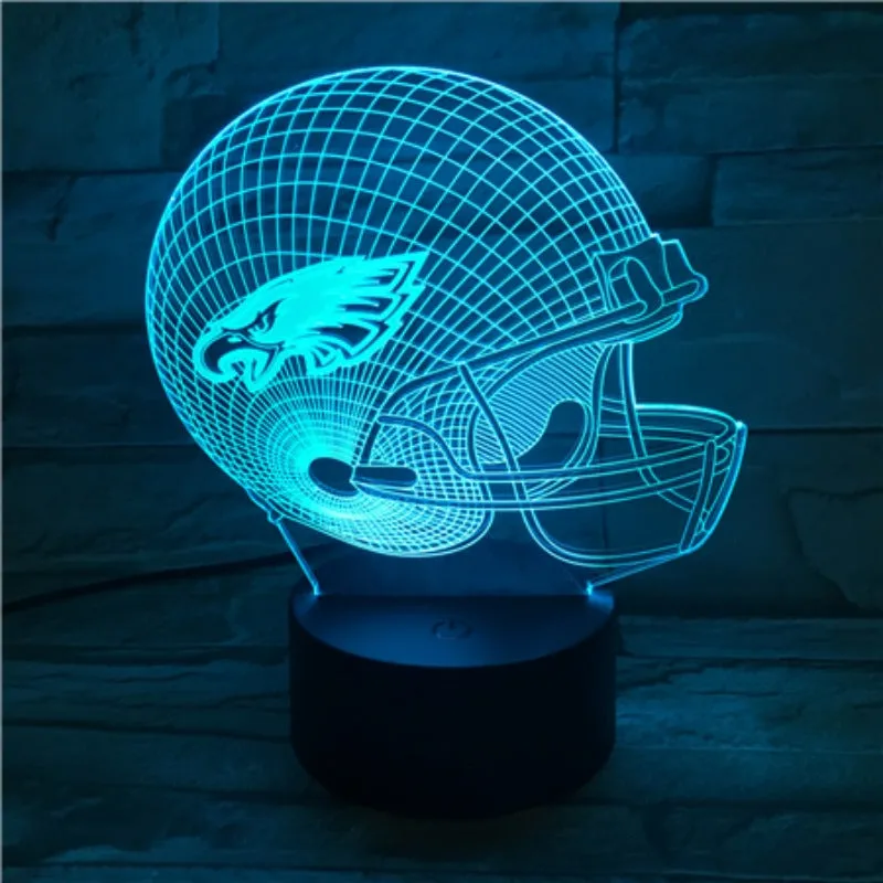 Rugby NFL Philadelphia Eagles 3D night light 1/3/7/16 colors available