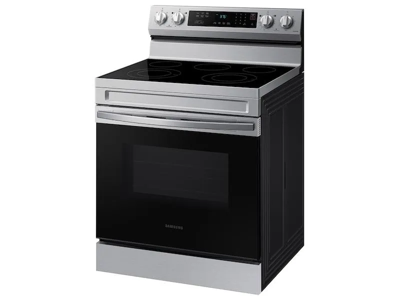 Samsung NE63A6311SS 6.3 cu. ft. Smart Freestanding Electric Range with Rapid Boil™ & Self Clean in Stainless Steel