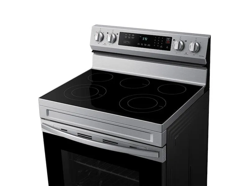 Samsung NE63A6311SS 6.3 cu. ft. Smart Freestanding Electric Range with Rapid Boil™ & Self Clean in Stainless Steel