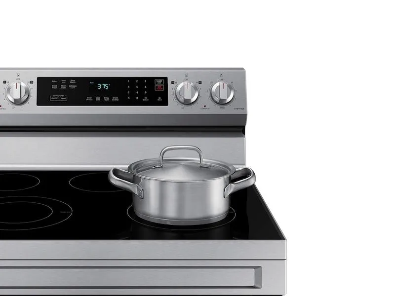 Samsung NE63A6311SS 6.3 cu. ft. Smart Freestanding Electric Range with Rapid Boil™ & Self Clean in Stainless Steel