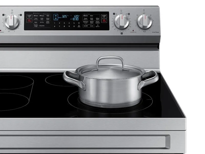 Samsung NE63A6751SS 6.3 cu. ft. Smart Freestanding Electric Range with Flex Duo™, No-Preheat Air Fry & Griddle in Stainless Steel