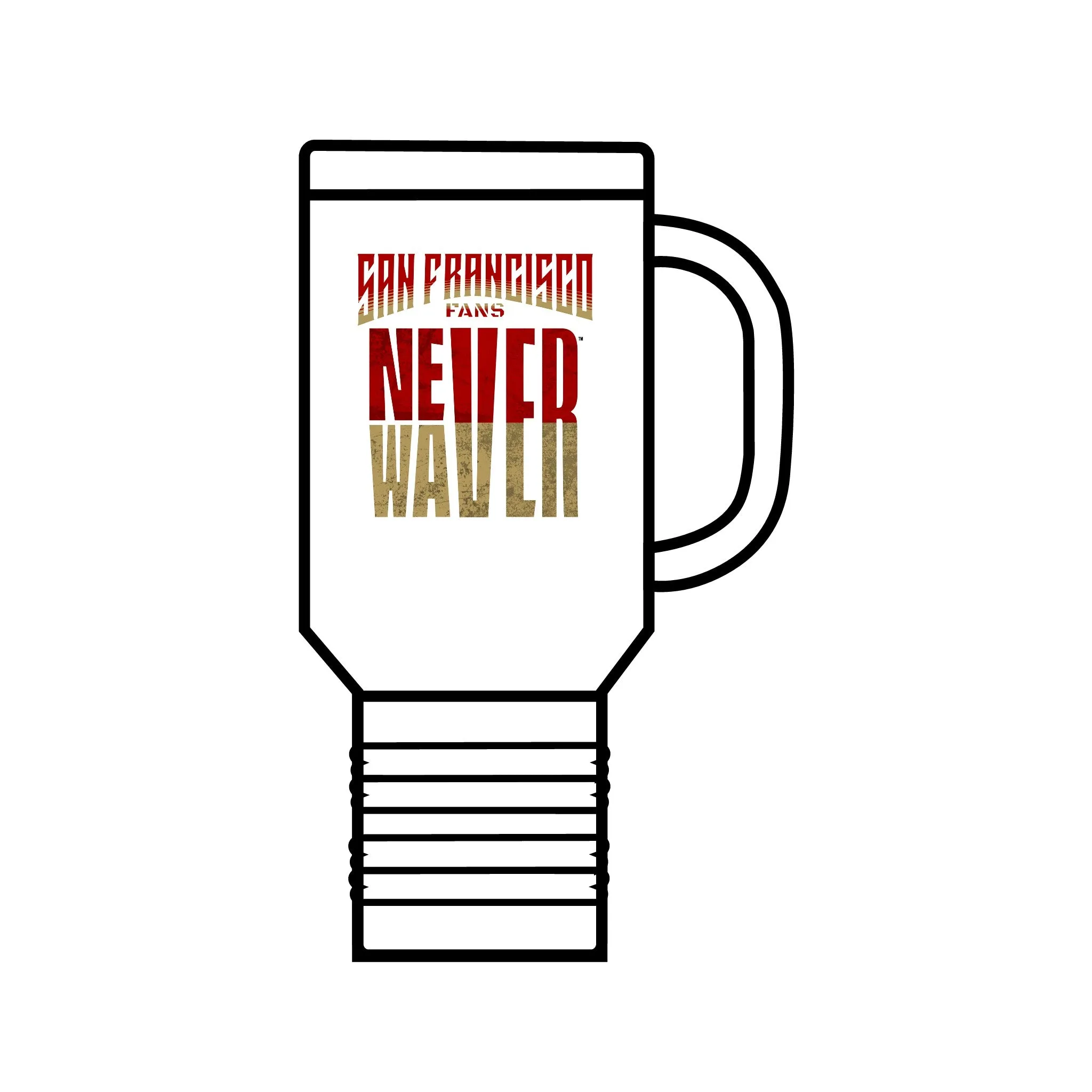 San Francisco Fans Never Waver Insulated Travel Mug, 40oz