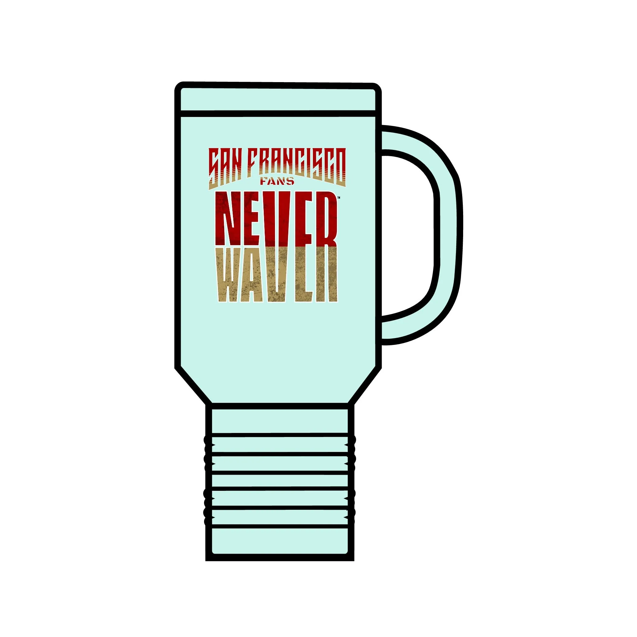 San Francisco Fans Never Waver Insulated Travel Mug, 40oz