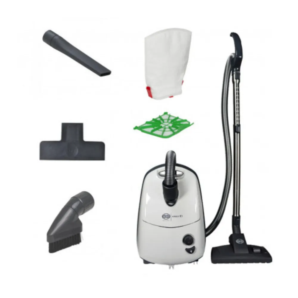 Sebo AirBelt E1 Kombi Suction Canister Vacuum Cleaner - White - 91602AM