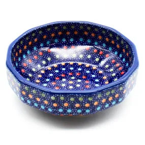 Shallow Little Bowl 8 oz in Multi-Colored Dots