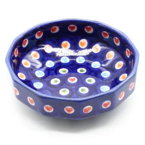 Shallow Little Bowl 8 oz in Multi-Colored Hearts