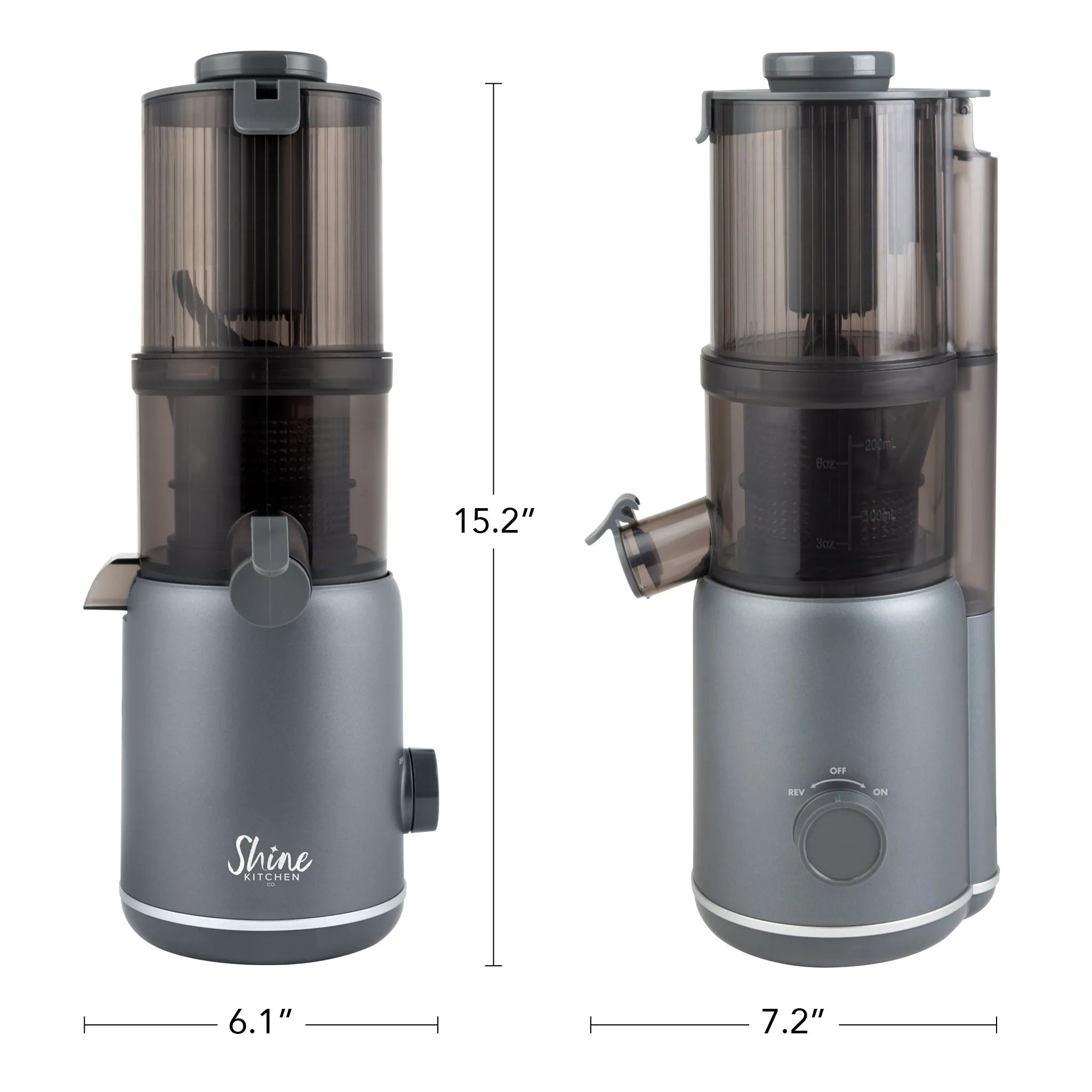 Shine Kitchen Co.® Multi-Batch Compact Cold Press Juicer