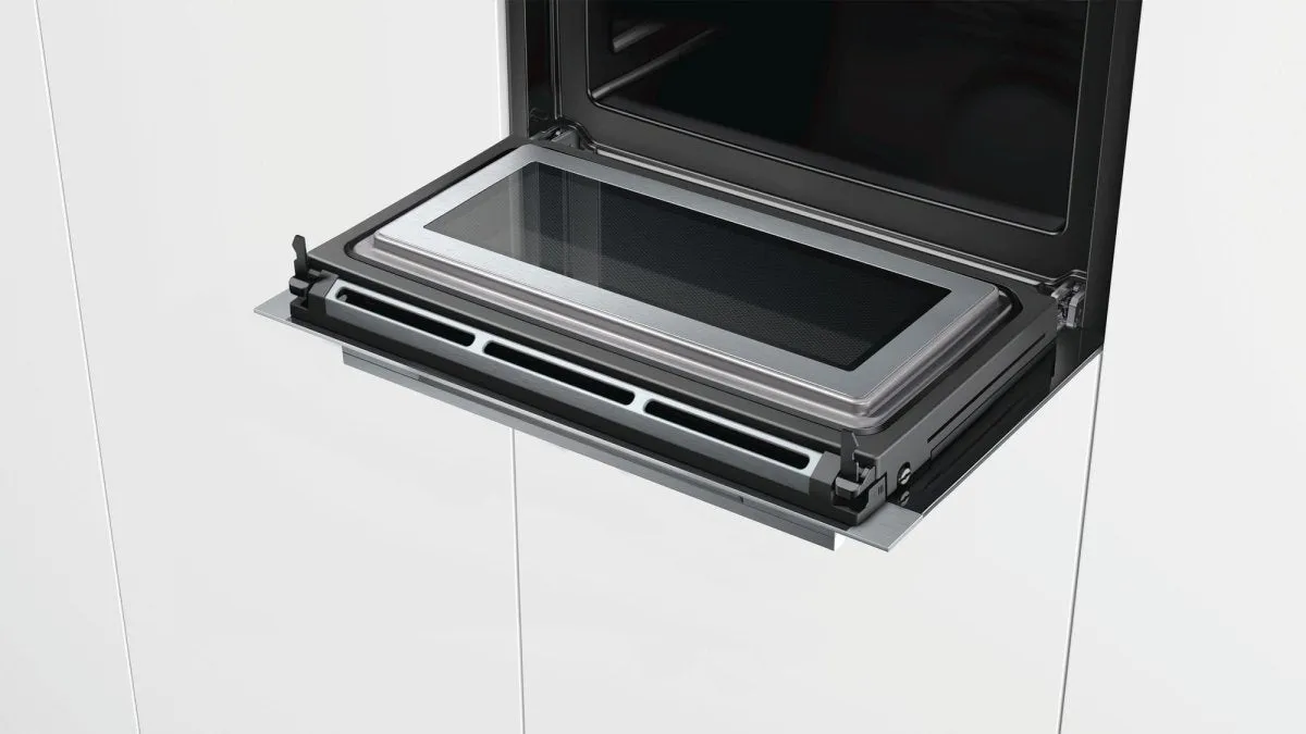 SIEMENS CM676GBS6B Built In Compact Electric Single Oven with Microwave Function - Stainless Steel