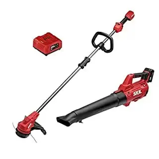 Skil PWR CORE 20 Brushless 13" String Trimmer and 400 CFM Leaf Blower