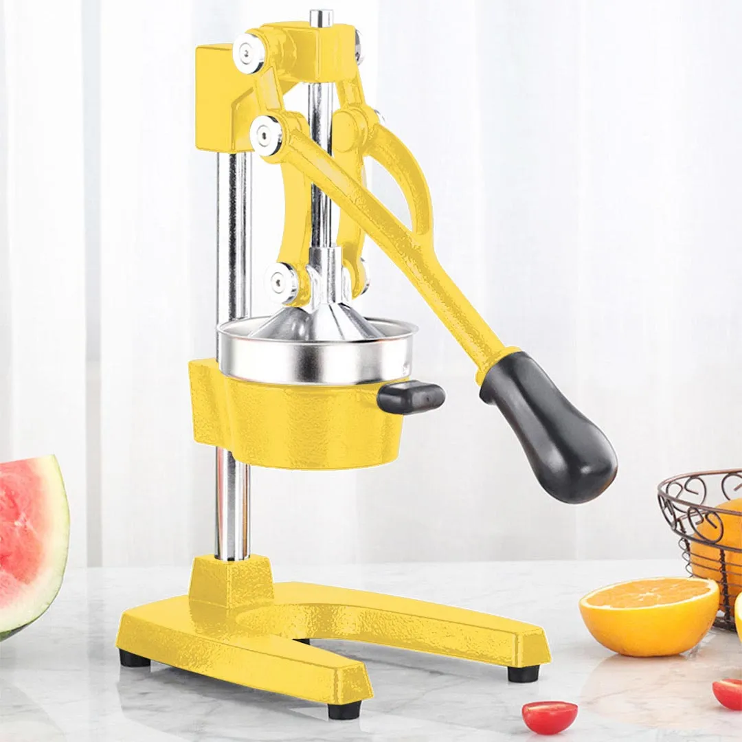 SOGA Commercial Manual Juicer Hand Press Juice Extractor Squeezer Orange Citrus Yellow