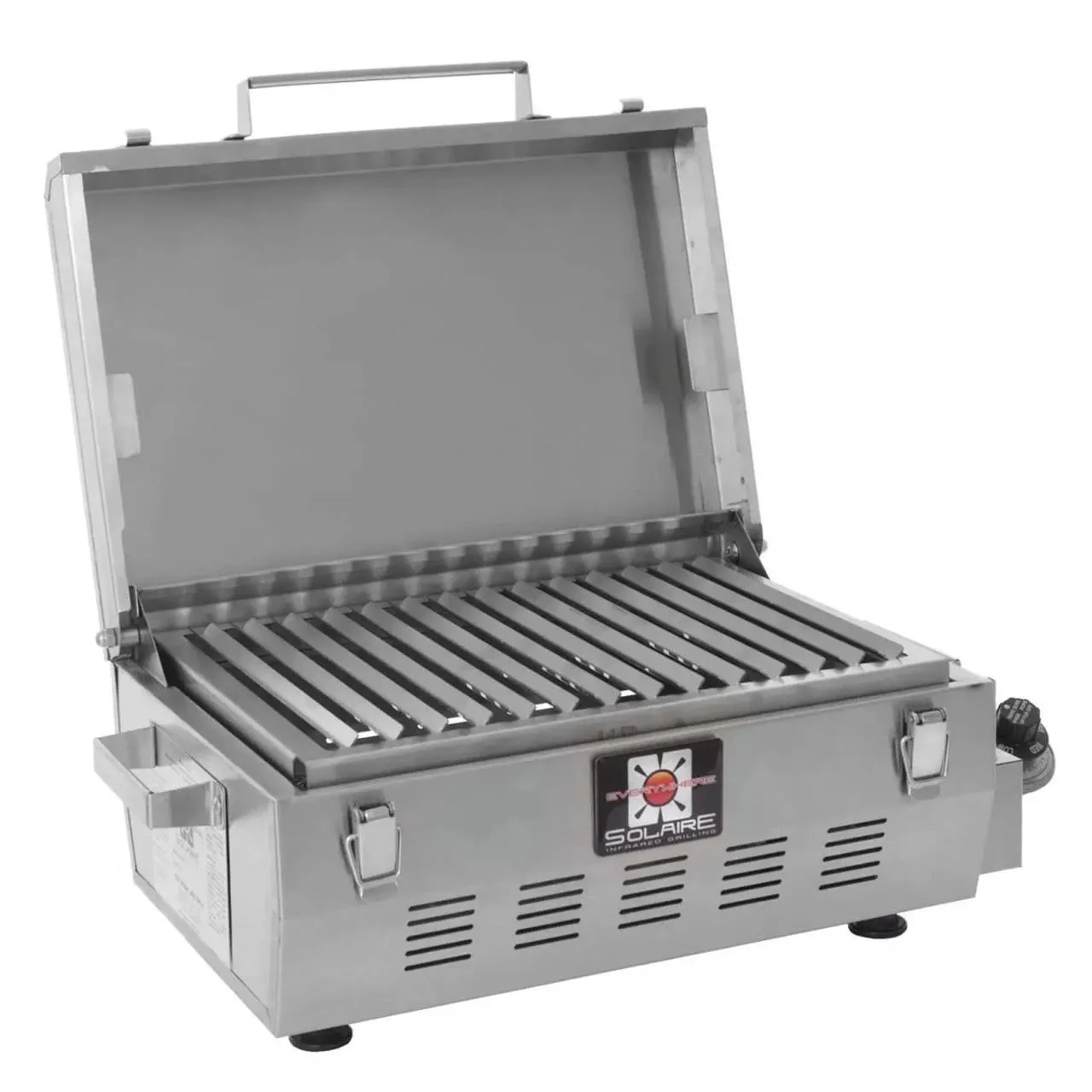 Solaire SOL-EV17A Everywhere Portable Infrared Propane Gas Grill, Stainless Steel