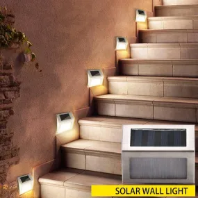 Solar LED stair light, waterproof stainless steel street