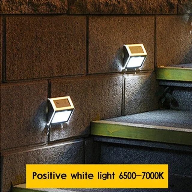 Solar LED stair light, waterproof stainless steel street