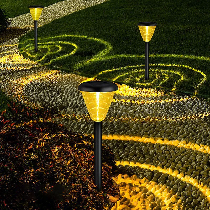 Solar Light Outdoor waterproof Ring-shaped Led Light Garden Stake Lights for Path Walkway Driveway