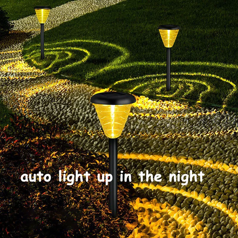 Solar Light Outdoor waterproof Ring-shaped Led Light Garden Stake Lights for Path Walkway Driveway