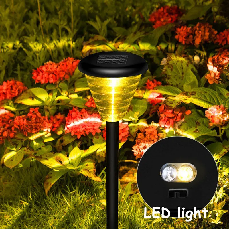 Solar Light Outdoor waterproof Ring-shaped Led Light Garden Stake Lights for Path Walkway Driveway