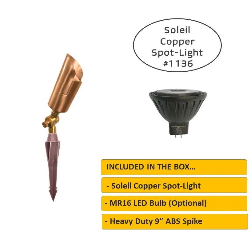 Soleil Copper Directional Spot Light