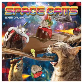 Space Cats Wall 2025 Calendar - Online Exclusive