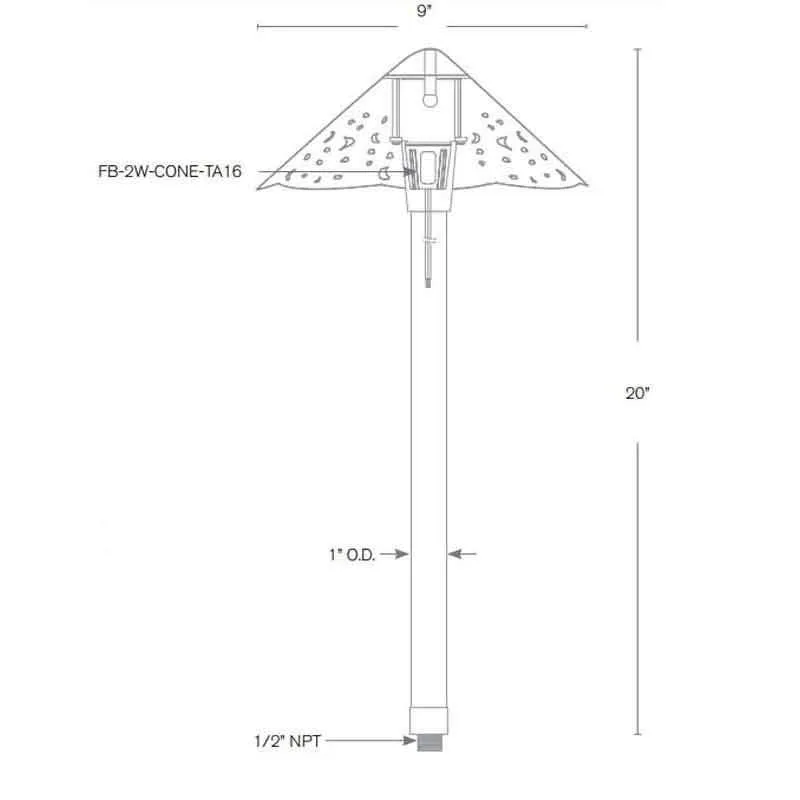 SPJ Lighting SPJ-TK001 2W LED Walkway Light 12V