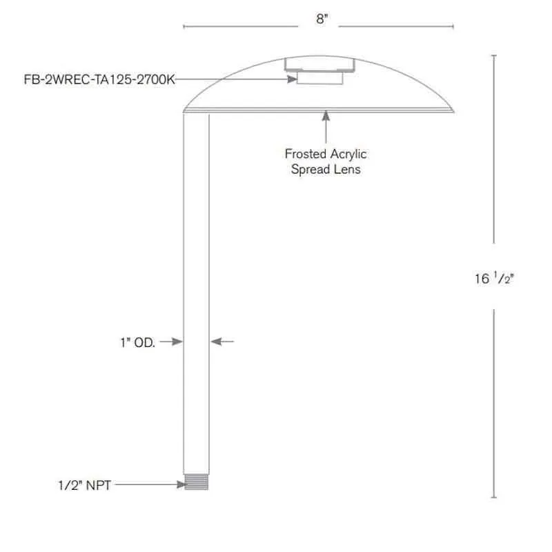 SPJ Lighting SPJ10-02 2W LED Walkway Light 12V