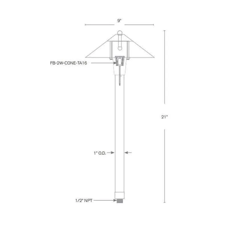 SPJ Lighting SPJ10-04 2W LED Walkway Light 12V