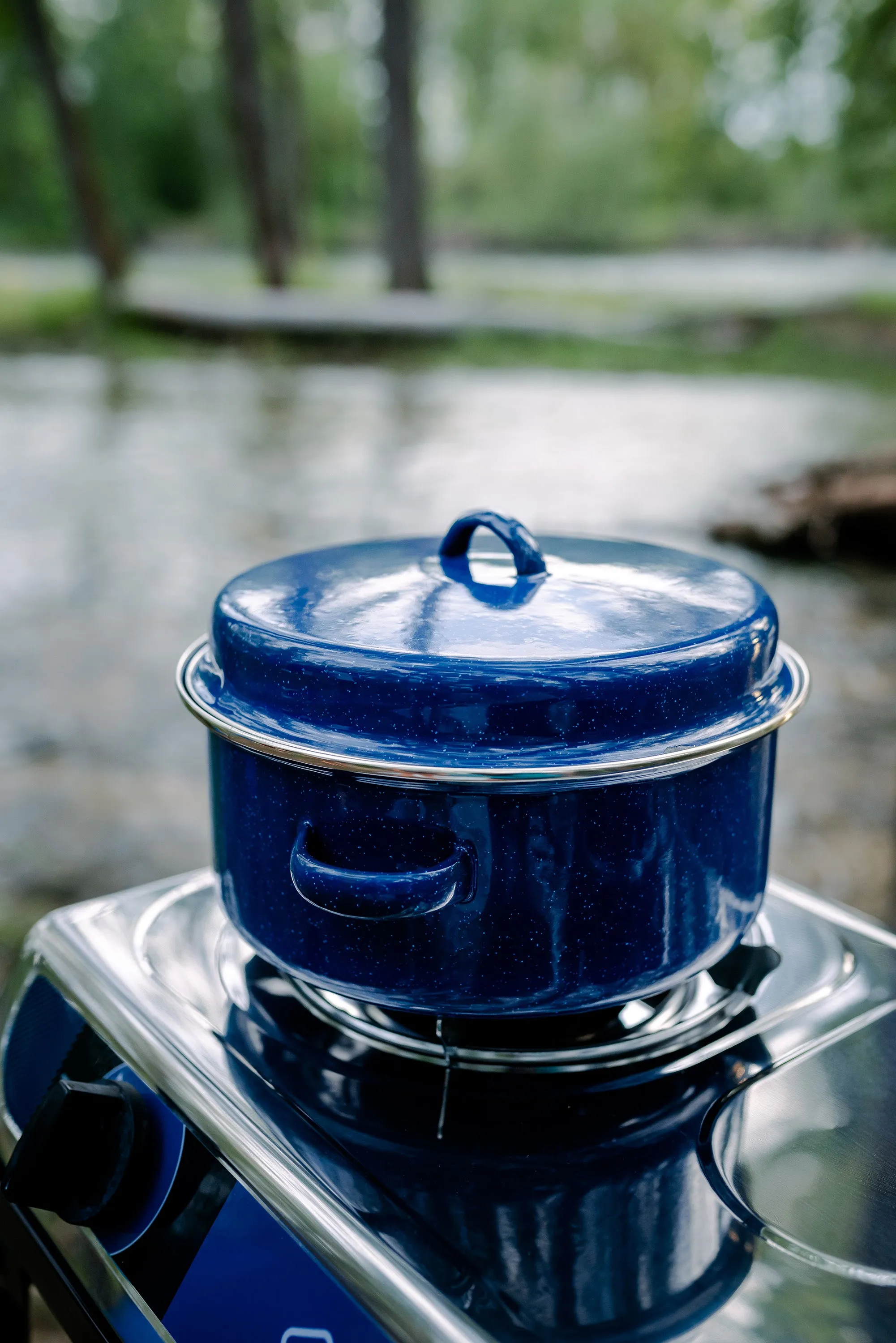 Stansport Enamel Cook Pot With Lid - 5 Quart